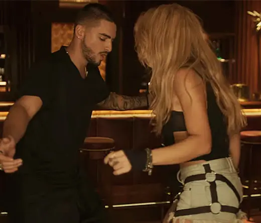 Mir a Shakira y Maluma bailando salsa en la nueva versin de 